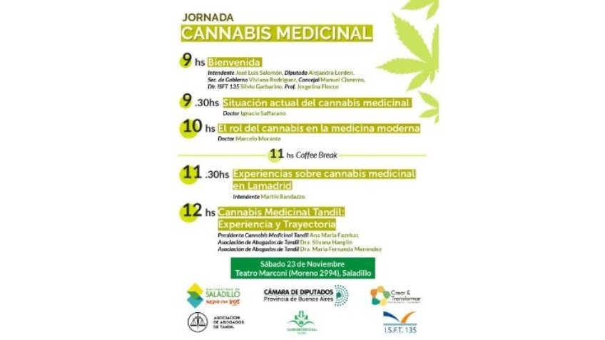 Tandilenses disertarán en Jornadas sobre Cannabis Medicinal